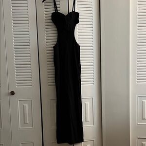 Edikted Black Backless Dress
